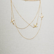 Load image into Gallery viewer, Necklace  Originality Pretty  Clavicle Necklace Flying Bird Necklace Creative  Pendant Necklace Three Layers Necklace