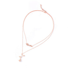 Load image into Gallery viewer, 3 Color Charm Female Lovely Plant Flower Vlavicle Chain Charm Romance Red Rose Pendant Necklace for Women Birthday Gift