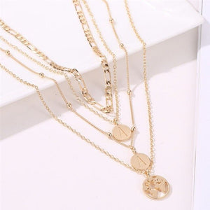 Multi-Layers Sequin Style Necklaces for Women Girl Simple Design Necklace Jewelry Daily Wear Necklace Female Jewelry