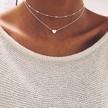 Load image into Gallery viewer, ZILPOIT Simple Moon Star Heart Choker Necklace for Women Chain Necklace Pendant on neck Chokers Bohemia Necklaces Jewelry Gifts