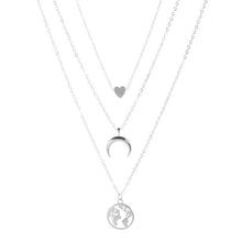 Load image into Gallery viewer, ZILPOIT Simple Moon Star Heart Choker Necklace for Women Chain Necklace Pendant on neck Chokers Bohemia Necklaces Jewelry Gifts