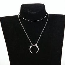 Load image into Gallery viewer, ZILPOIT Simple Moon Star Heart Choker Necklace for Women Chain Necklace Pendant on neck Chokers Bohemia Necklaces Jewelry Gifts
